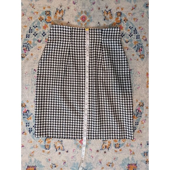 Vintage La Belle High Waisted Houndstooth Pencil Skirt - Made in USA - Picture 7 of 7